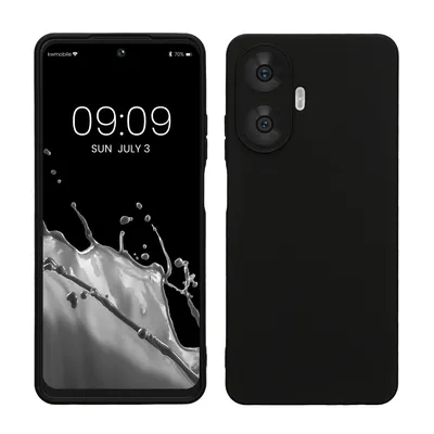 Produktbild von kwmobile Handyhülle kompatibel mit Realme C55 Hülle - Handy Case aus weichem Silikon in Schwarz matt