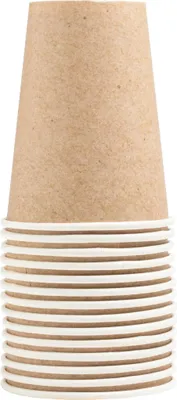 Image de Pronappe 20x 15 Gobelets en carton, 20 cl Kraft 89109I