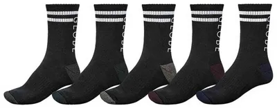 Produktbild von Globe Carter Crew Sock 5 Pack Black/Assorted .