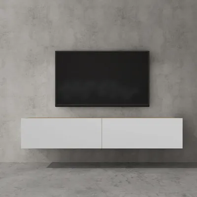 Produktbild von doporro TV Lowboard hängend Fernsehschrank Wohnzimmer | TV-Schrank hängend Fernsehtisch Hängeschrank 160cm Fernsehschrank02