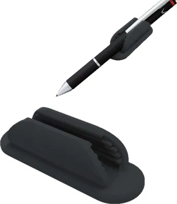 Produktbild von INF Silikon Stifthalter Clips - 2er-Pack Schwarz