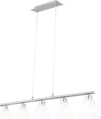 Produktbild von Globo Lighting Hängeleuchte Metall Nickel matt, 5x E14