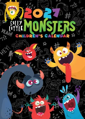 Obrázok produktu pre Kalendár formátu A3 na rok 2027 pre deti s motívom monster
