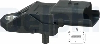 Produktbild von DELPHI PS10180 Ladedrucksensor für FORD Fiesta Mk6 Schrägheck (JA8, JR8) Saugrohr