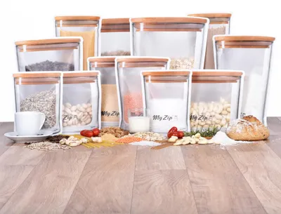 Immagine prodotto di Sacchetti riutilizzabili per la conservazione, ermetici, confezione da 60 pezzi