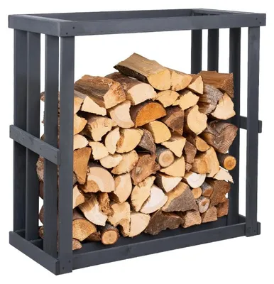 Zdjęcie produktu dla Stojak na drewno opałowe Westmann Harald antracyt 52x108x106 cm