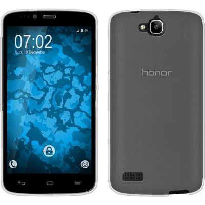 Produktbild von PhoneNatic Case kompatibel mit Huawei Honor Holly - clear Silikon Hülle Slimcase + 2 Schutzfolien