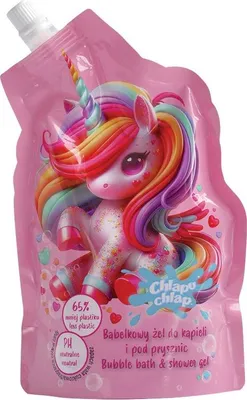 Obrázok produktu pre CHLAPU CHLAP Penový gél do kúpeľa a sprchy Doypack - vôňa cukrovej vaty 400 ml