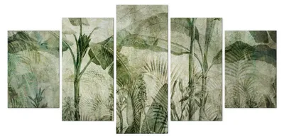 Immagine prodotto di LUMASOUL Quadri su tela con motivi naturali, Quadri da Parete per Soggiorno e Camera da Letto, Quadri 100x50 cm Giungla