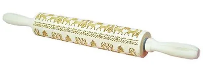 Produktbild von Holzrolle mit Weihnachtsmotiv - Universal - Holz