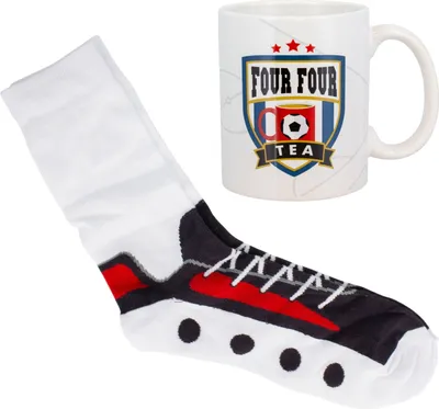 Produktbild von Fußball Kaffeebecher mit Socken
