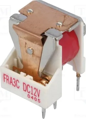 Immagine prodotto di 1 relè: bobina elettromagnetica per veicoli, standard americano: 12VDC, 15A, 1,2W, modello FRA3C-DC12