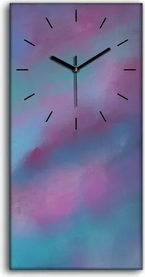 Produktbild von Wandbild Leinwand Bilder mit Uhr Geräuschlos 30x60 Malerei Abstrakte Kunst - schwarze Hände