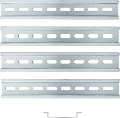 Produktbild von ARLI 4x Hutschiene 35 x 7 x 200mm gelocht Stahl verzinkt Tragschiene für Verteilerkasten Schaltschrank