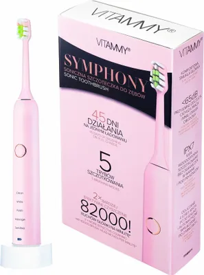 Image de VITAMMY SYMPHONY Pink Brosse à dents sonique à vibrations élevées, or rose