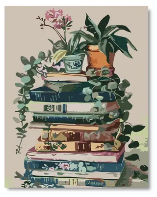 Malen nach Zahlen Set Blumen 40x50 cm für Erwachsene