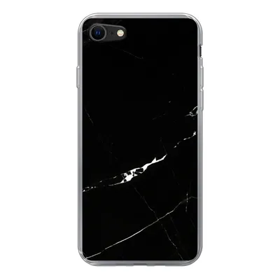 Produktbild von MuchoWow® Handyhülle Schutzhülle Hülle für iPhone 7 Marmor - Schwarz - Natursteine Silikon Softcase Handy Hülle - Kartenhalter