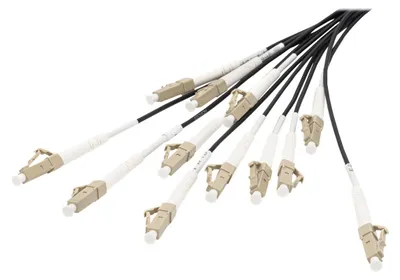 Produktbild von DIGITUS Vorkonfektionierte Glasfaser Universal Breakout Kabel, Multimode OM4, 12 Fasern, LC/UPC - LC/UPC