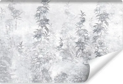 Produktbild von Muralo Selbstklebende Fototapete Für Schlafzimmer BLUMEN Blätter Beton Vintage Br. 315cm x Hö. 210cm