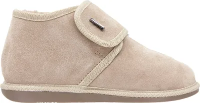 Produktbild von Vanuba - Damen Hausschuhe York Lammfell Pantoffeln mit Klettverschluss D023 Beige, Größe 41 EU