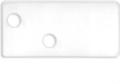 Produktbild von ISOLED Endkappe EC95 Aluminium weiß RAL 9003 für Profil FURNIT6 D inkl. Schrauben