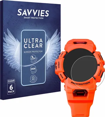 Produktbild von 6x Für Casio G-Shock GBA-900 Schutzfolie Savvies Displayschutz Display Schutz Folie Klar Transparent
