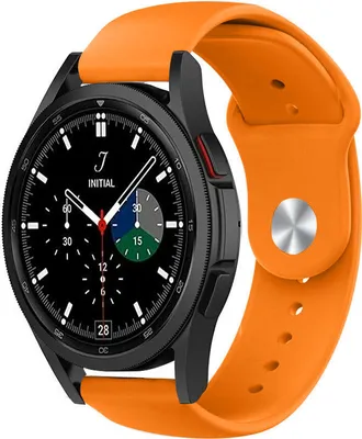Produktbild von Strap-it Samsung Galaxy Watch 4 Classic 42mm Sportarmband (Orange)
