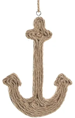 Produktbild von Ankeranhänger aus Kork & Jute - natürliche Maritime Deko - 18 cm