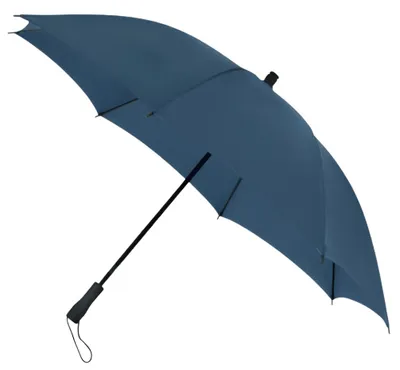 Produktbild von Impliva TravelLightreiseregenschirm winddicht 100 cm blau