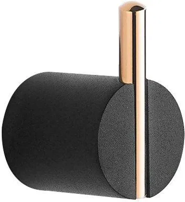 Produktbild von Mexen Aron Handtuchhaken, schwarz/roségold- 7088135-67