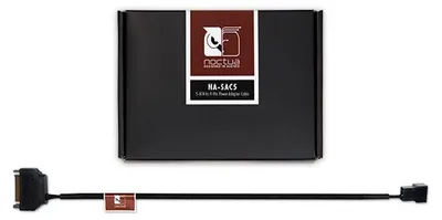 Image de Noctua NA-SAC5 - SATA 15 broches - 4 broches PWM - Connecteur mâle / Connecteur mâle - Droit - Droit - Noir