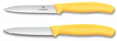 Produktbild von Victorinox Swiss Classic Tomatenmesser und Gemüsemesser Set 2-tlg. Gelb