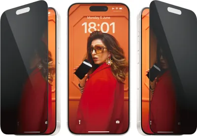 Zdjęcie produktu dla PanzerGlass ® Privacy Screen Protector iPhone 15 Pro | Ultra-Wide Fit w. EasyAligner | Bulk, Apple, Apple - iPhone 15 Pro, Aplikacja na sucho, Odporny na wstrząsy, Przezroczysty, 50 szt.