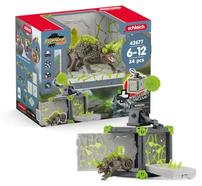 Produktbild von ELDRADOR BattleCave Steinchamäleon 42677 34 Teile Spielset Spielzeug ab 3 Jahren Steinchamäleons