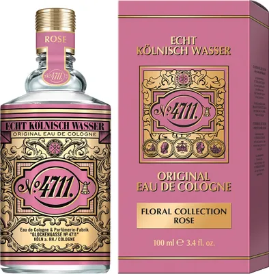 Produktbild von 4711 Floral Collection Rose Eau de Cologne Natural Spray, Parfüm Damen EdC, 100 ml