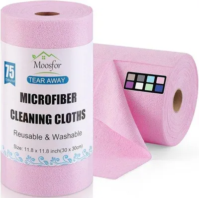 Produktbild von Famanu Mikrofasertücher 30 x 30 cm - Ultraabsorbierende Tücher für Küche und Auto, 75 Stück