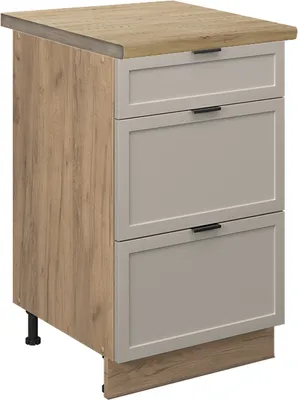 Imagen del producto de Mueble bajo de cocina Vicco Fame-Line GrisBeige 50 cm , ET Roble, Model 50333