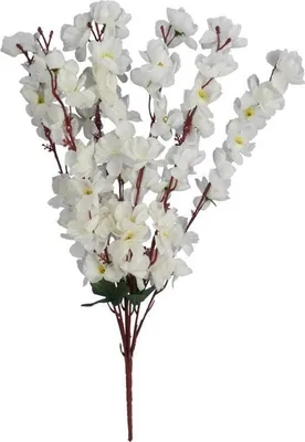 Immagine prodotto di Bouquet artificiale di mele bianche - 7 rami, 56 cm