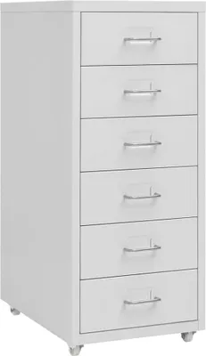Produktbild von "im Angebot" Aktenschrank mit Rollen Grau 28x41x69 cm Metall - Aktenschränke CC13199