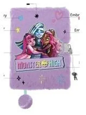 Zdjęcie produktu dla Pamiętnik A5 Włochacz z kłódką 3D Monster High