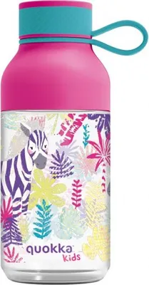 Obrázek produktu pro Quokka Kids Ice, plastová láhev se zebří mašlí, 430 ml, 40159