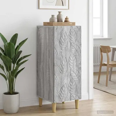 Obrázok produktu pre Komoda vidaXL, sivá, Sonoma, 33 x 34,5 x 90 cm, drevotrieska