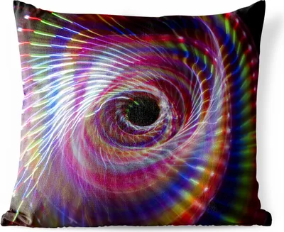 Produktbild von MuchoWow® Outdoor Kissen - Bunter Wirbel - 40x40 cm - Wetterfest - Lounge Kissen - Kopfkissen - Interieur - Polster mit Bild