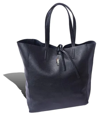 Produktbild von Florence ital. Echtleder Shopper schwarz 30x35x15 Damen D2OTF112S