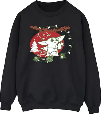 Produktbild von Star Wars The Mandalorian - "Force Be With You" Sweatshirt für Herren BI46641 (L) (Schwarz)