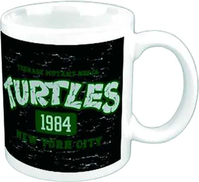 Produktbild von Teenage Mutant Ninja Turtles - Kaffeebecher "NYC 1984" RO13199 (Einheitsgröße) (Weiß/Grün/Schwarz)