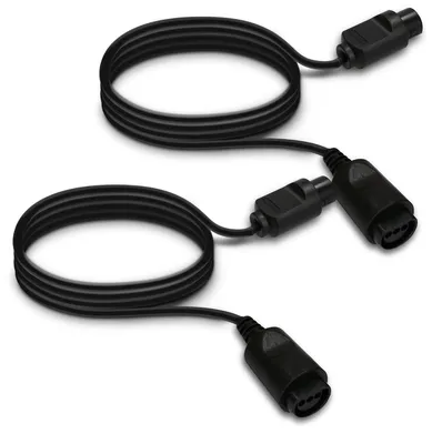 Immagine prodotto di kwmobile cavo di prolunga 2x compatibile con il controller Nintendo 64 - lunghezza 180 cm - cavo nero