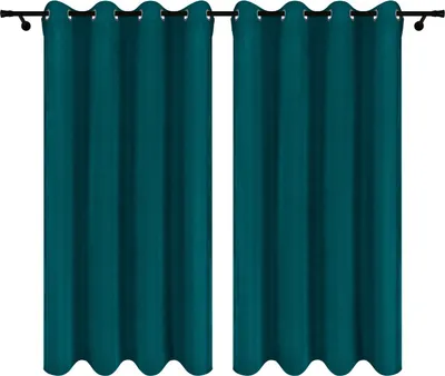 Obrázok produktu pre Zamatové závesy s očkami 140x230 cm 2 kusy tmavé tyrkysové