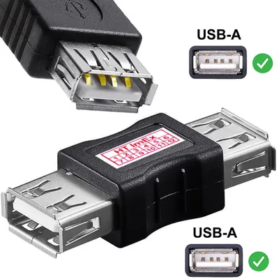 Produktbild von USB2.0 Adapter USB-A-Buchse auf USB-A-Buchse Gender-Changer