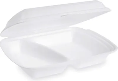 Produktbild von 25x Menübox Klappbox 240x207x69mm geschäumt 2-geteilt